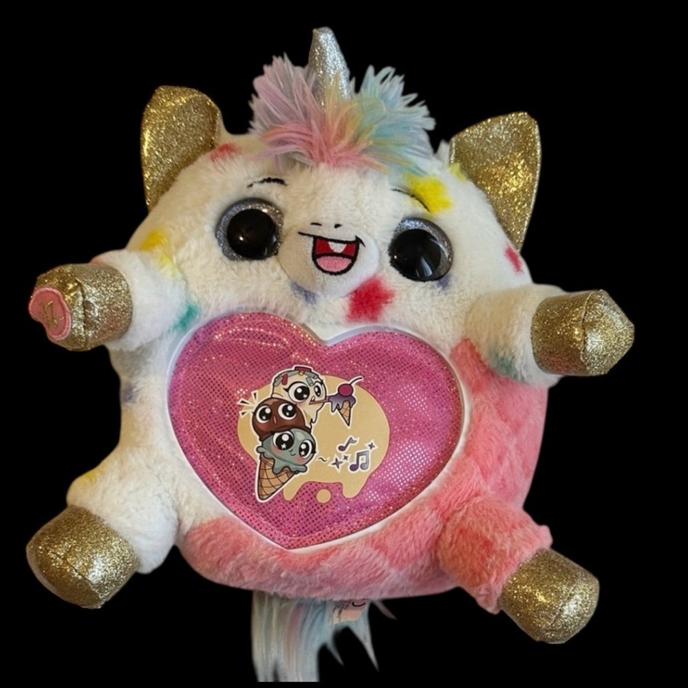 Zuru Unicorn Rainbocorn 10” Plush Stuffed Animal Sparkle Sound Talking